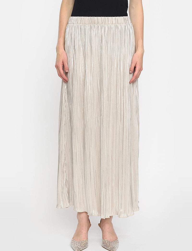 Soft Rebels - SRNevaeh Skirt - plisserade kjolar - silver plissÉ - 0