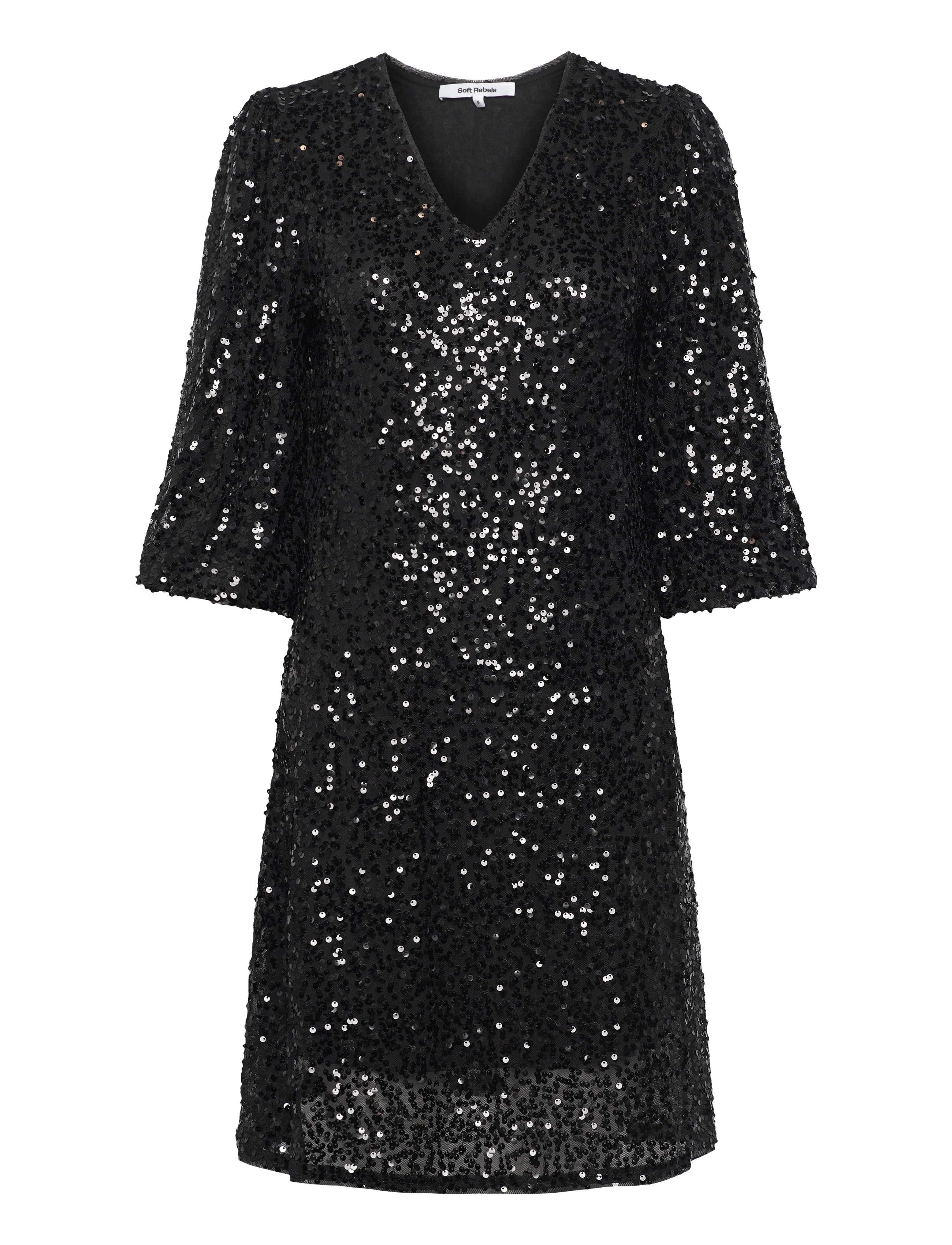 SOFT REBELS Sraudrey Kleid Schwarz - XS - Damen