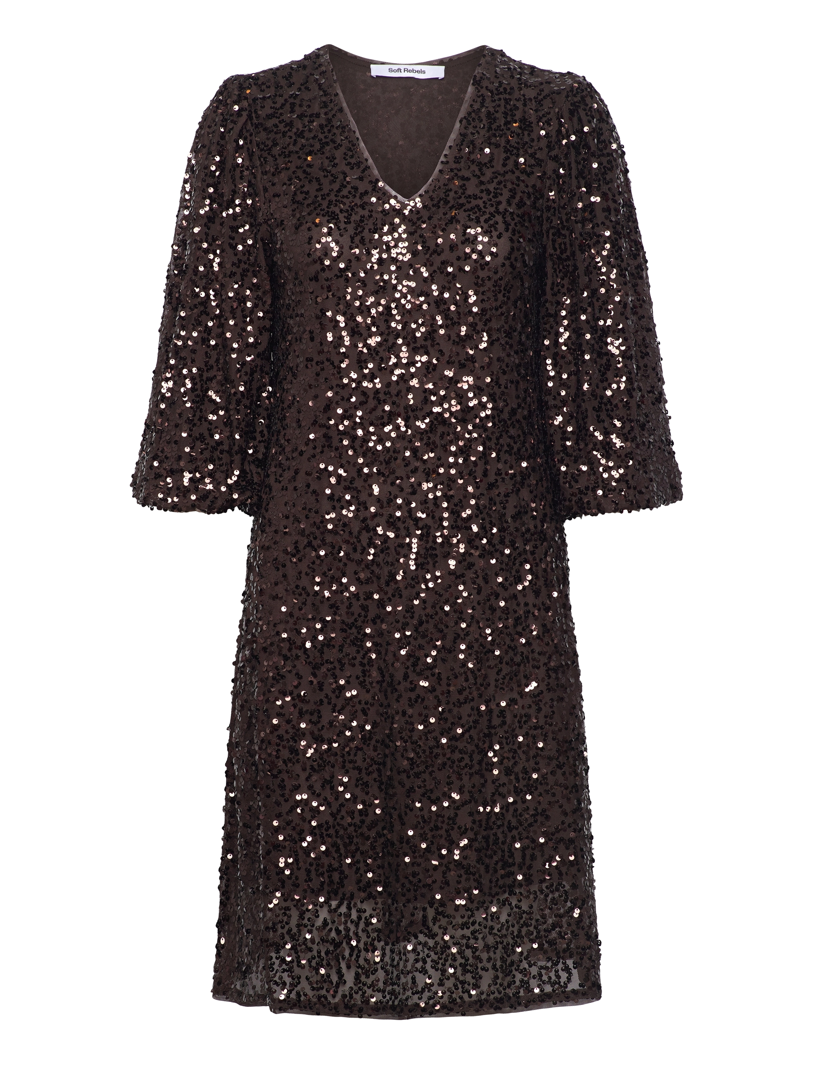 SOFT REBELS Sraudrey Kleid Braun - S - Damen