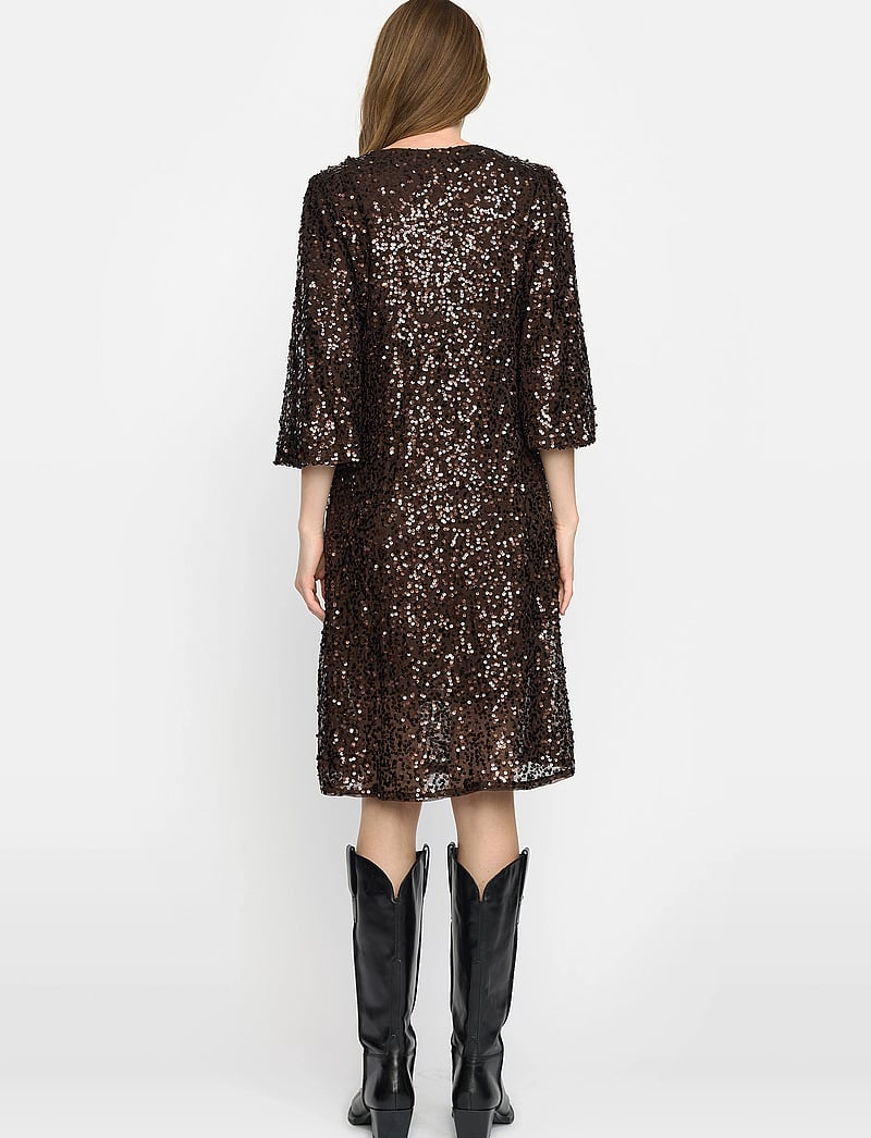 Soft Rebels - SRAudrey Dress - paillettenkleider - chocolate plum - 3