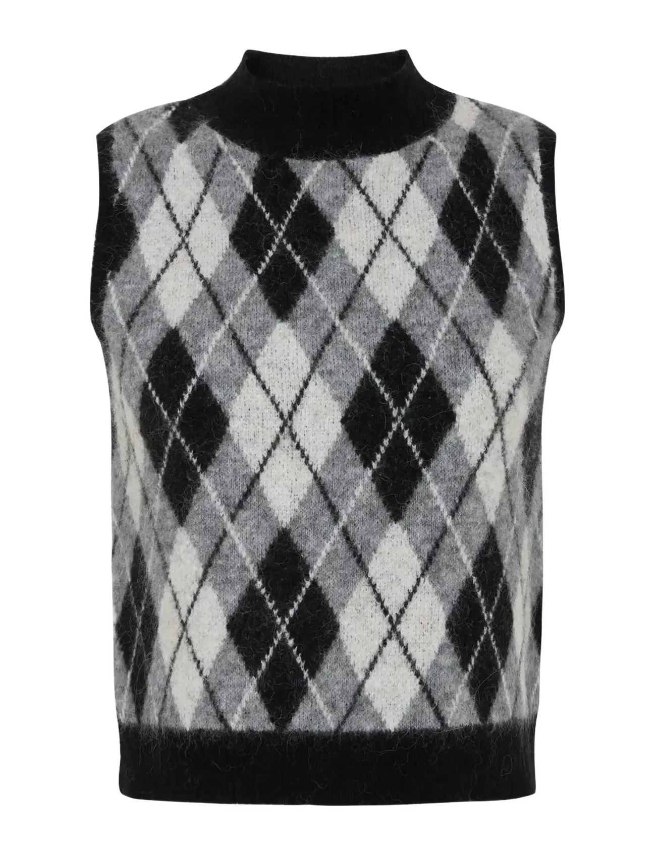 Soft Rebels SRHarley Vest Knit RWS - Mysiga looks - BLACK / black