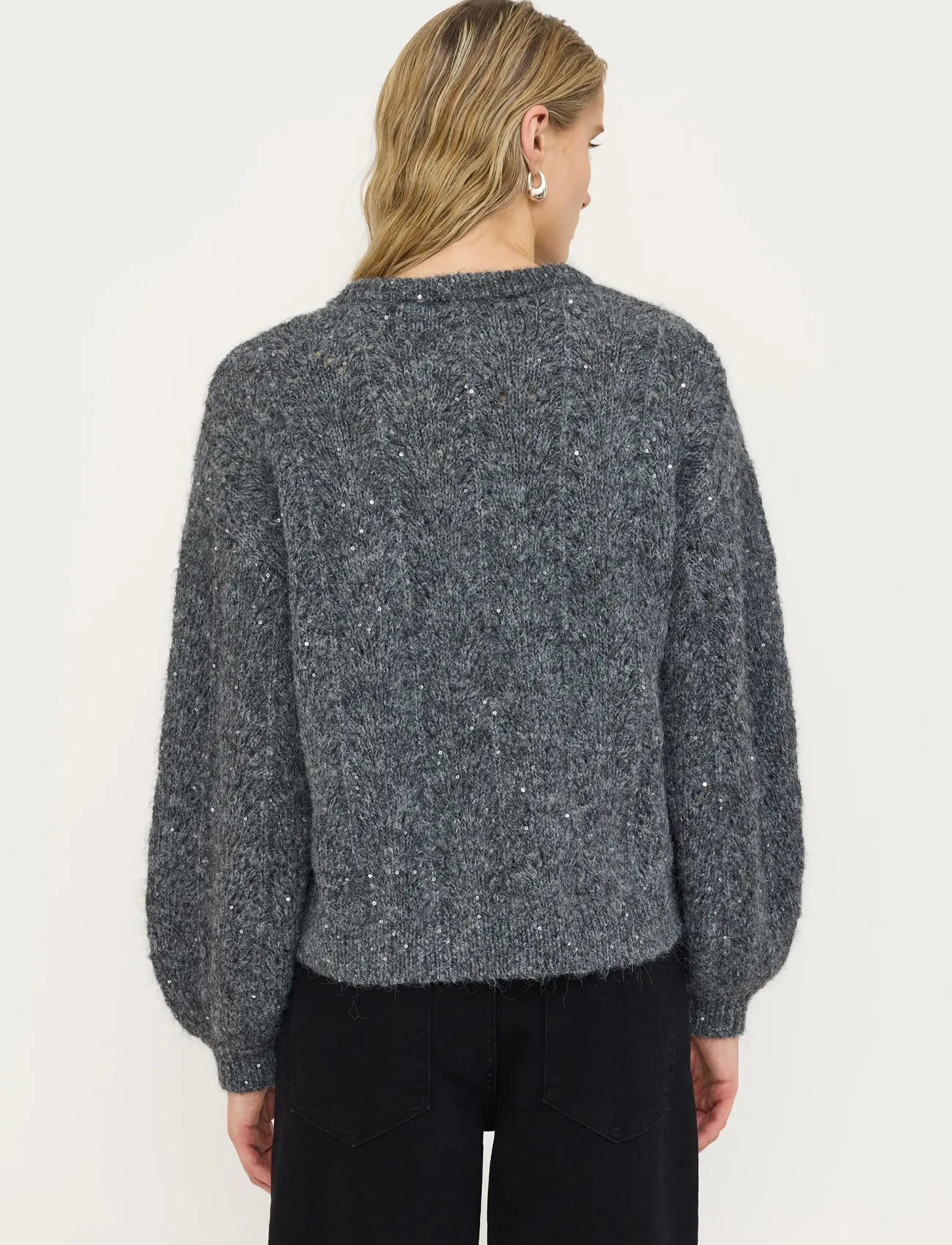 Soft Rebels Srfrances Sequin Knit Rws stickade tröjor dam – bild 2