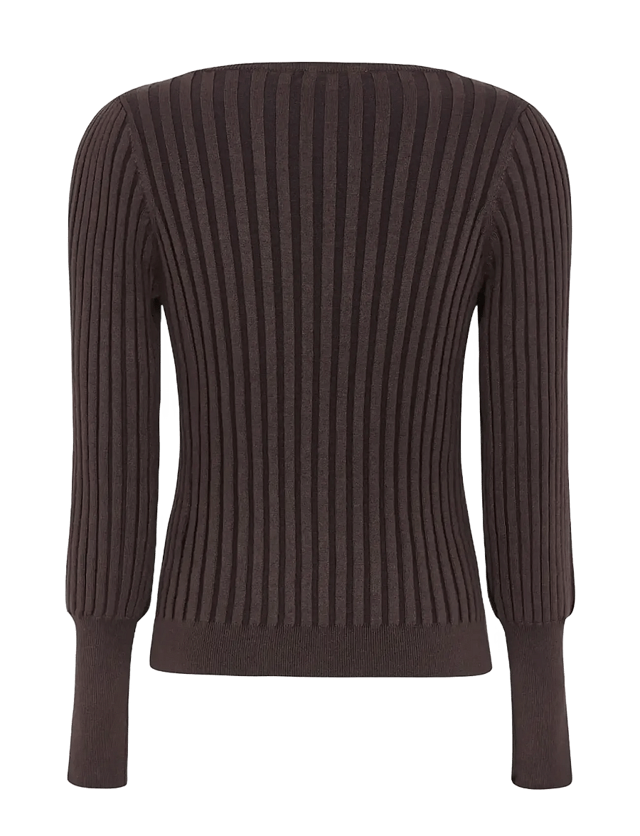 Soft Rebels - SRJill Knit - striktrøjer - chocolate plum - 2