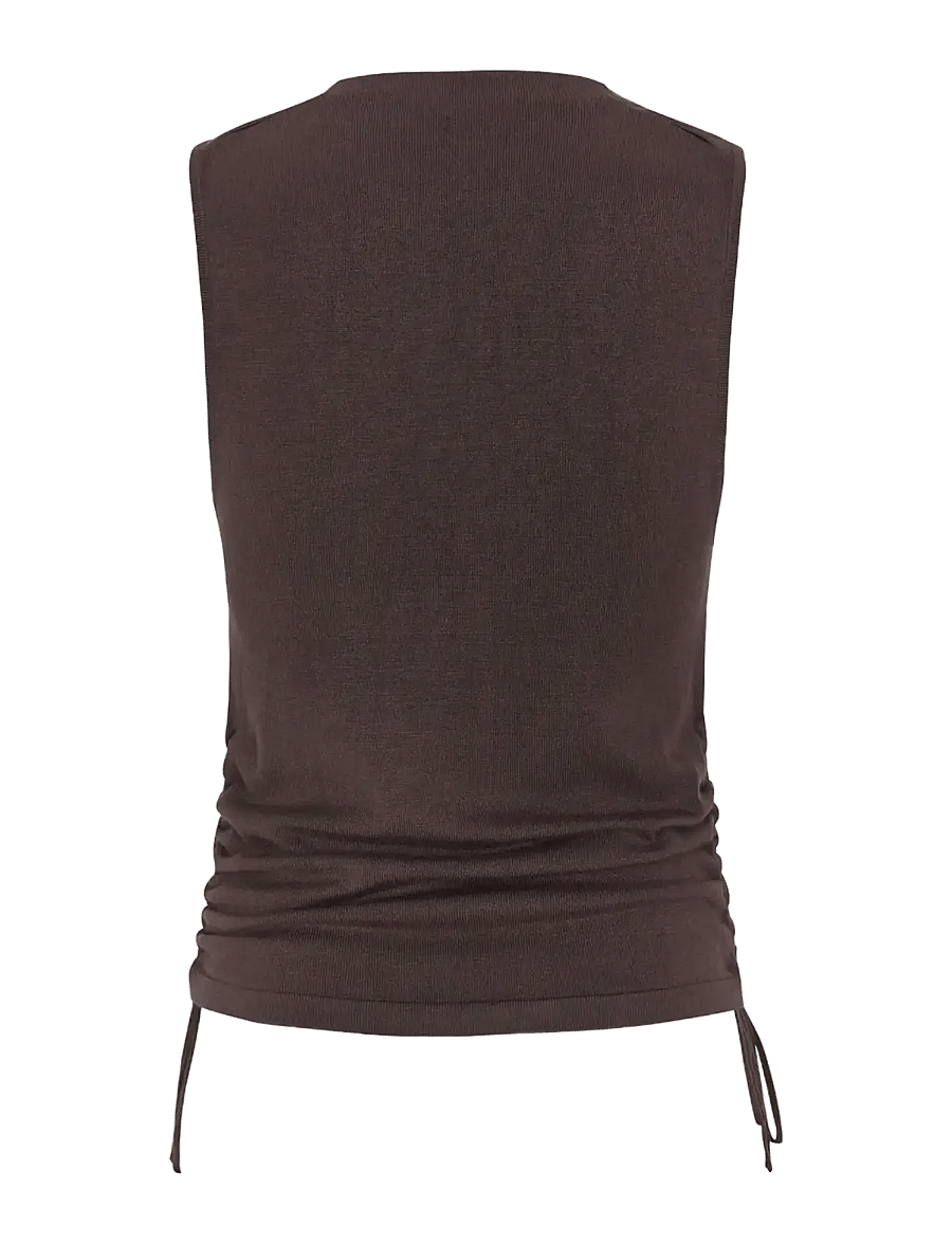 Soft Rebels - SRJill SL Knit - tanktops - chocolate plum - 2