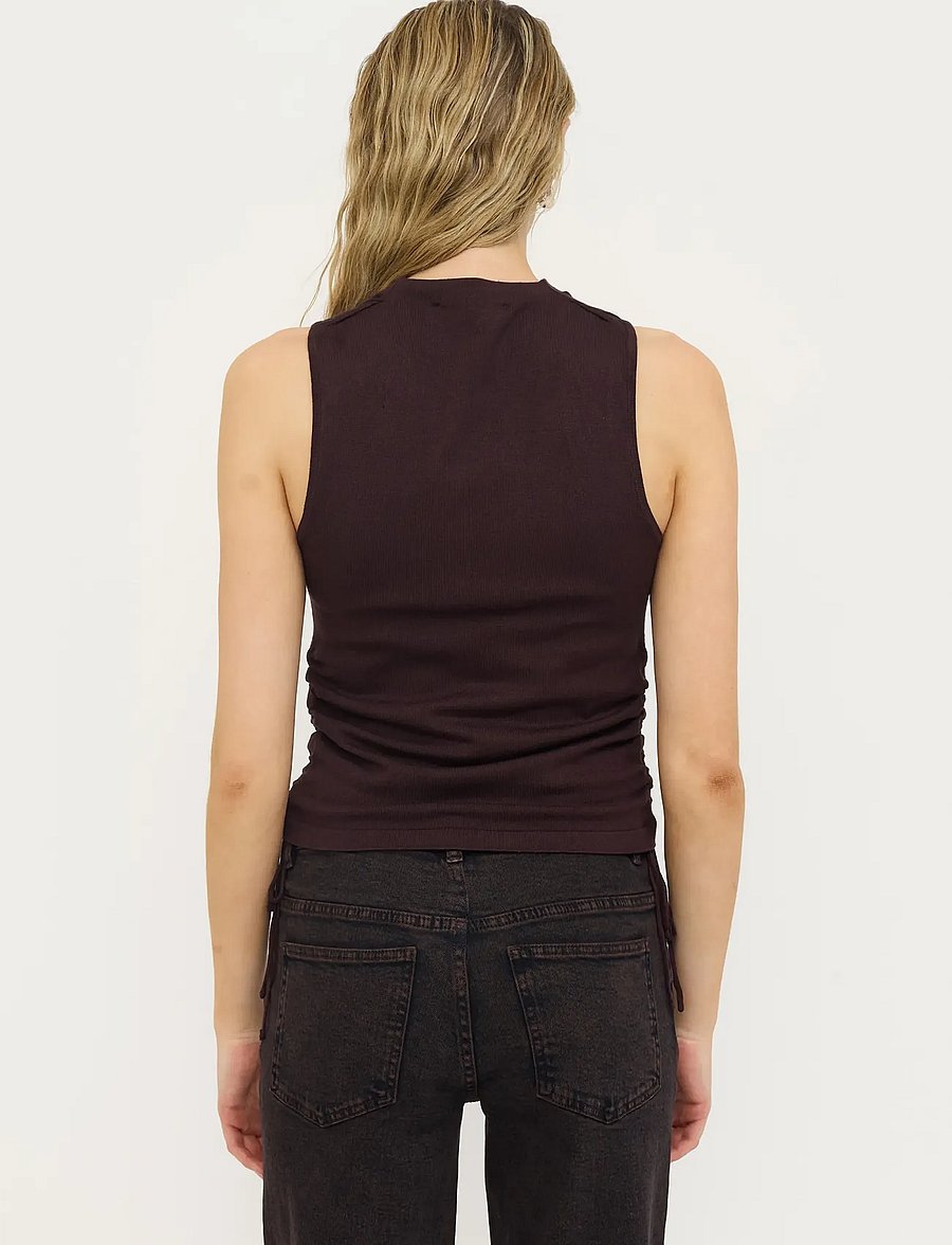 Soft Rebels - SRJill SL Knit - tanktops - chocolate plum - 3
