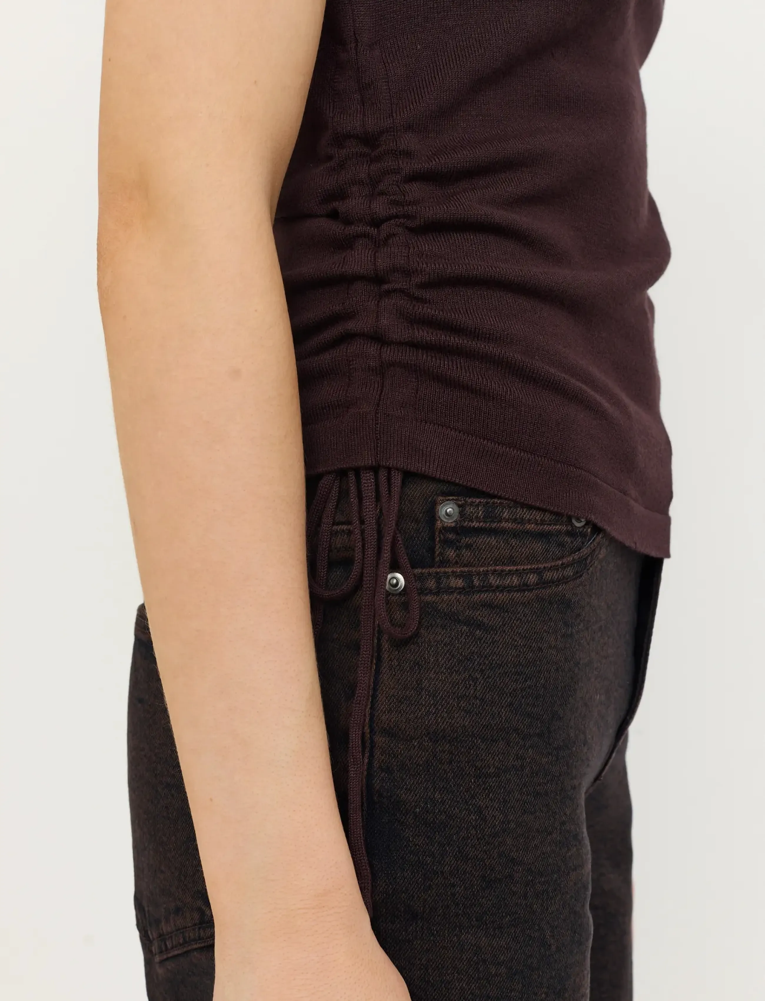 Soft Rebels - SRJill SL Knit - tanktops - chocolate plum - 4