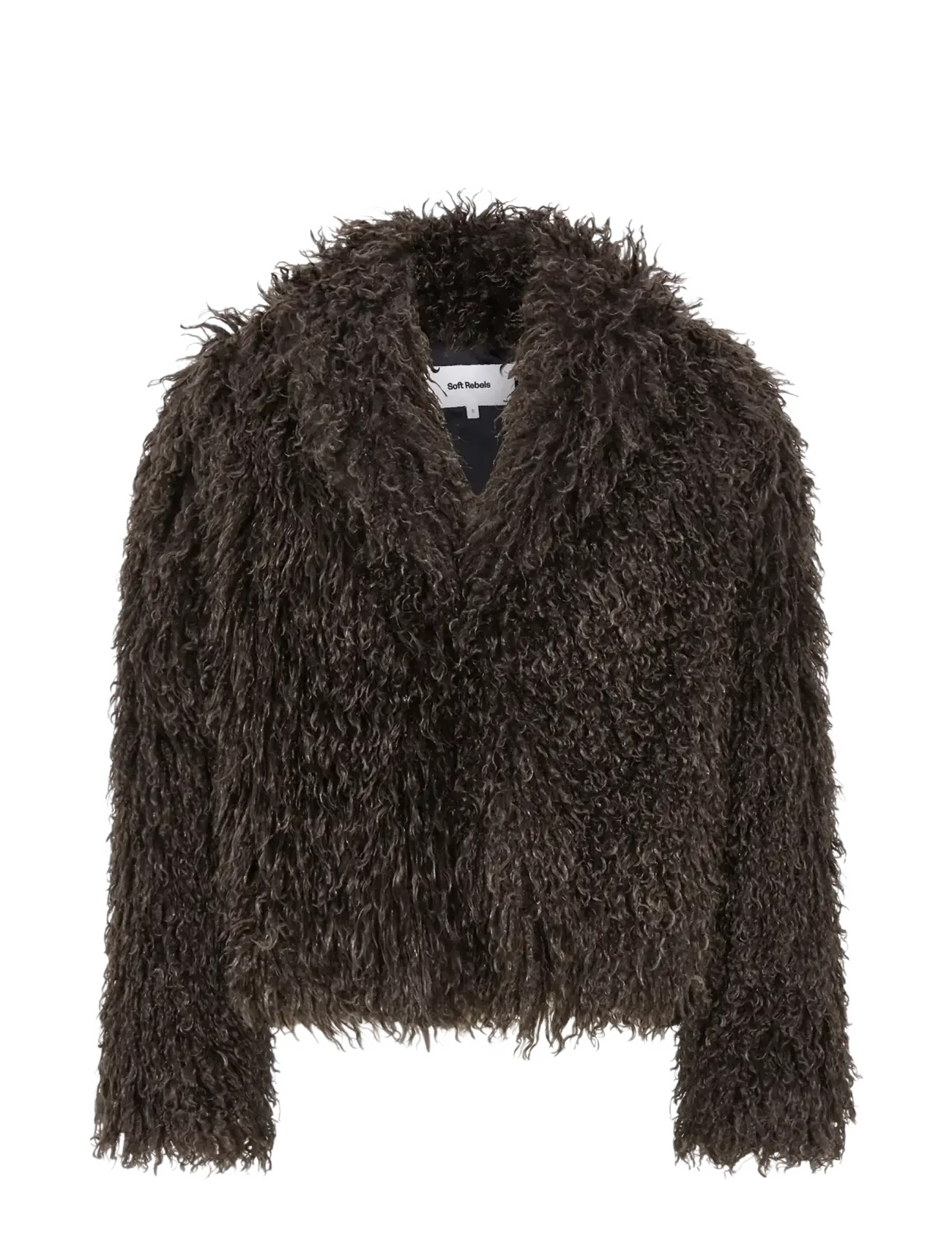 Soft Rebels - SRObelia Jacket - faux fur jakker - chocolate plum - 1