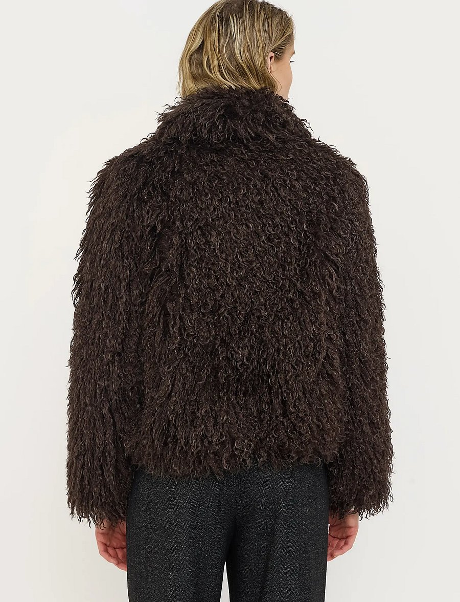 Soft Rebels - SRObelia Jacket - faux fur jakker - chocolate plum - 3