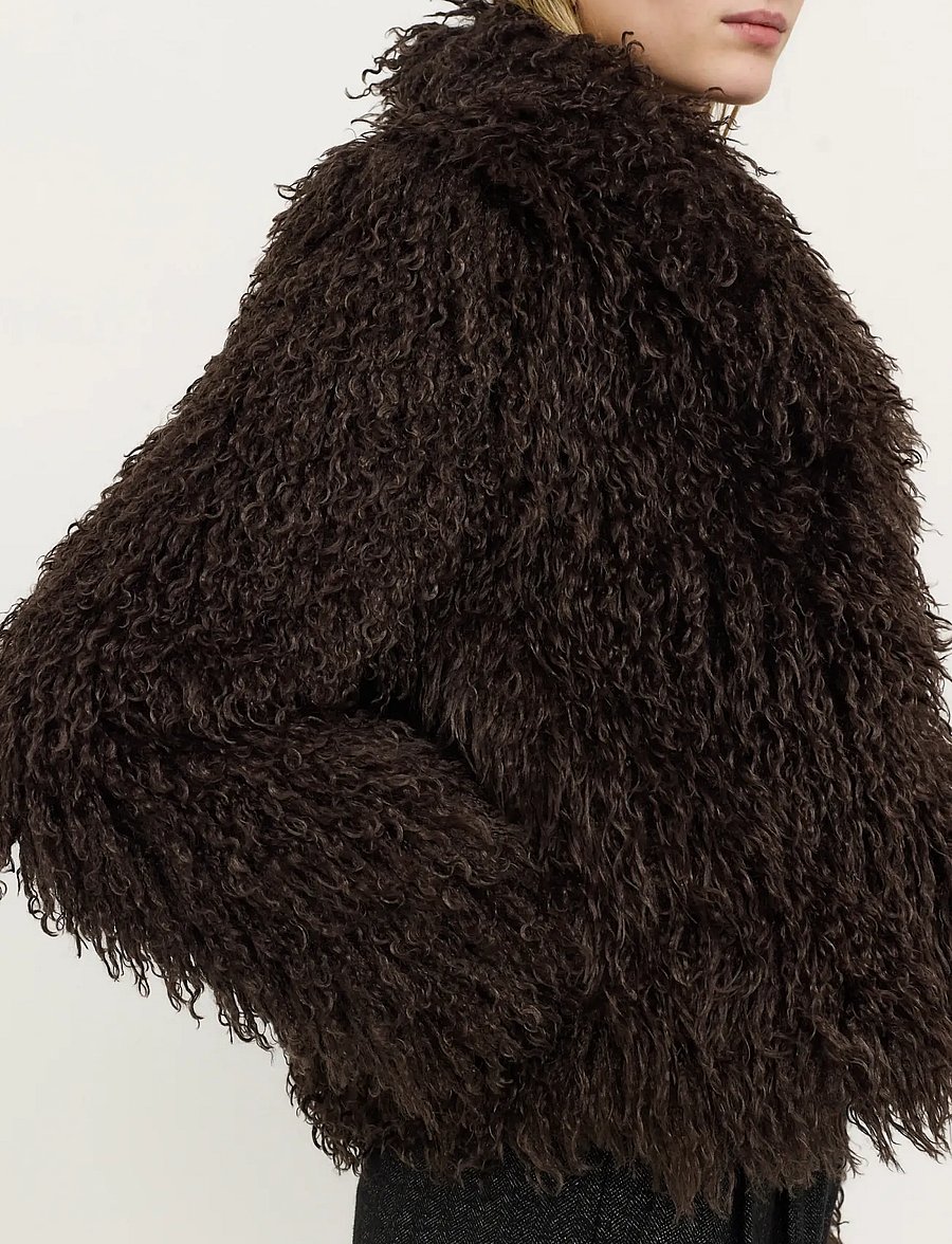 Soft Rebels - SRObelia Jacket - faux fur jakker - chocolate plum - 4