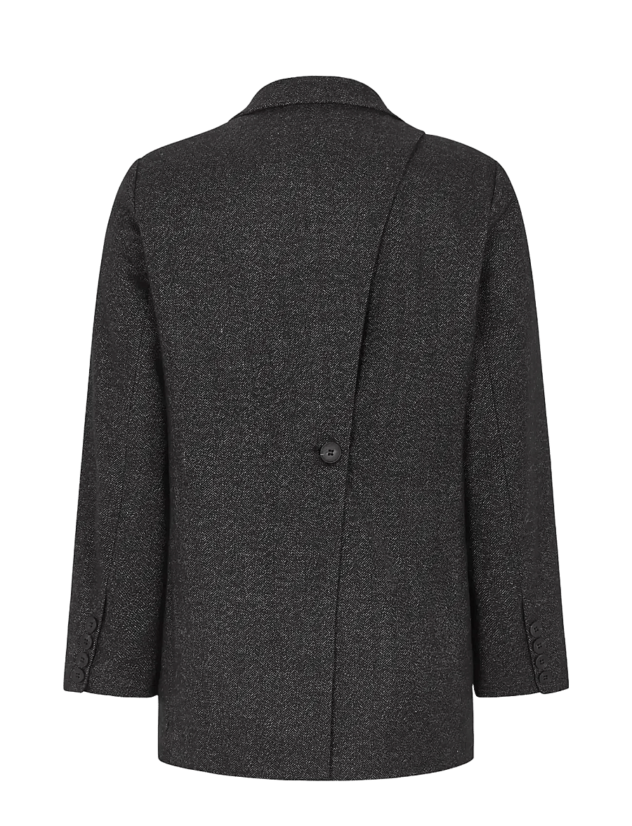 Soft Rebels - SRPace Blazer - enkeltradede blazere - black - 2