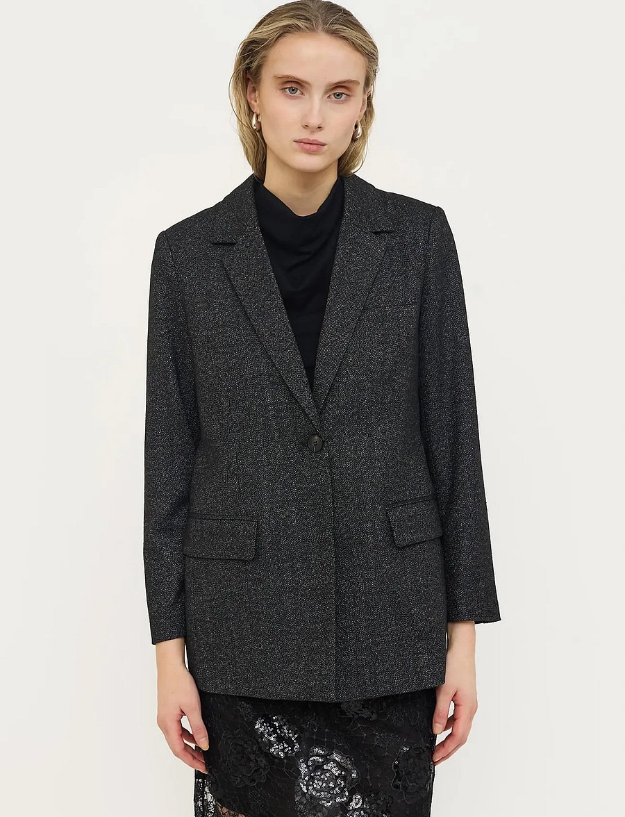 Soft Rebels - SRPace Blazer - enkeltradede blazere - black - 0