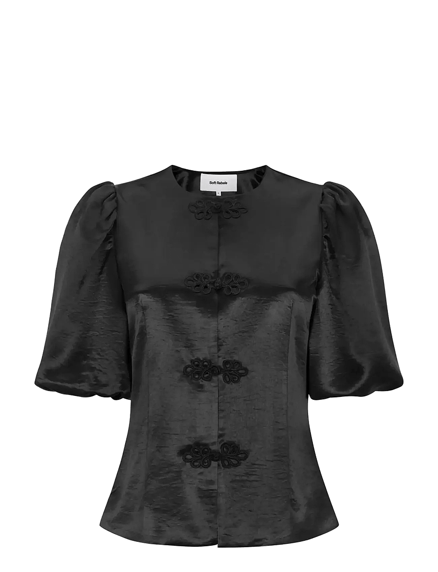Soft Rebels - SRSalma Shirt - kortærmede skjorter - black - 1