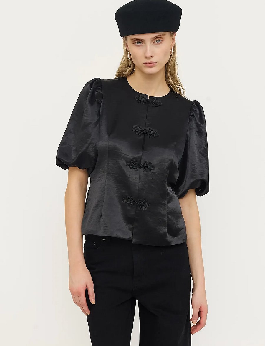 Soft Rebels - SRSalma Shirt - kortærmede skjorter - black - 0