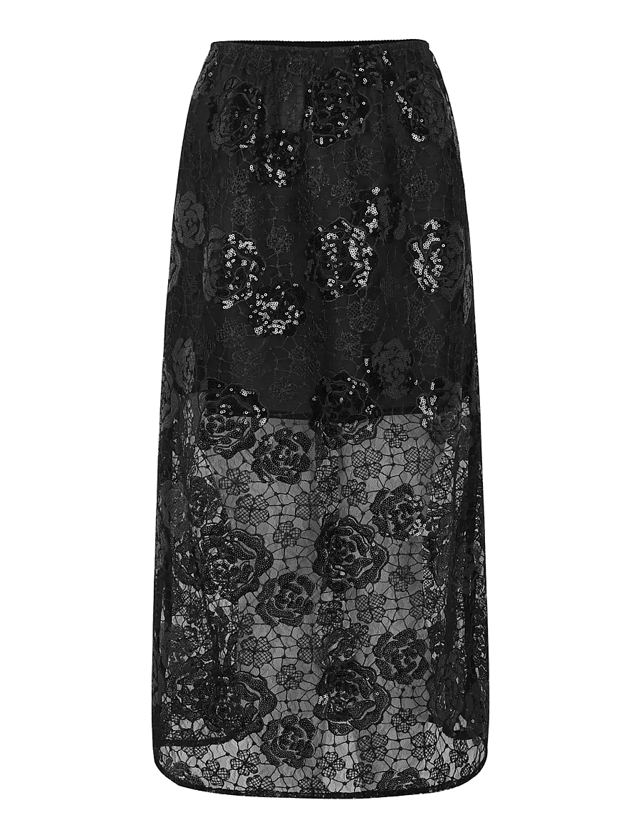 Soft Rebels - SRPam Skirt - sequin skirts - black - 0