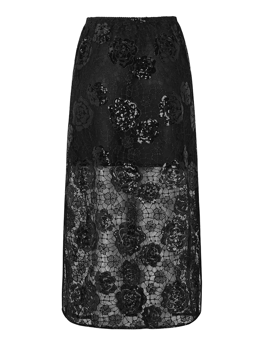 Soft Rebels - SRPam Skirt - sequin skirts - black - 1