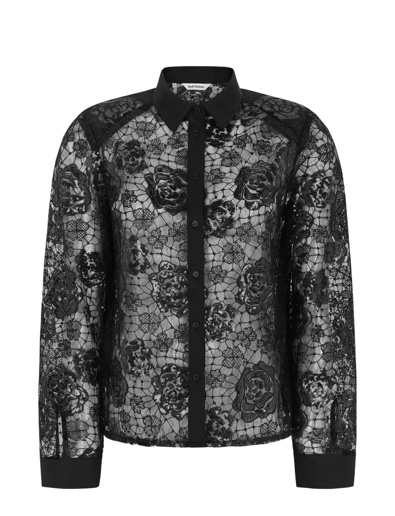 Soft Rebels SRPam Shirt - Bluser & Skjorter - BLACK / black