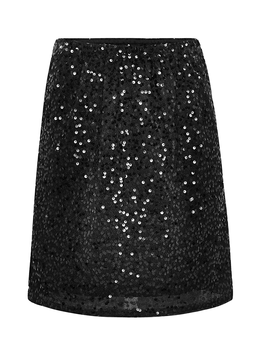 Soft Rebels - SRSaba Skirt - sequin skirts - black - 0