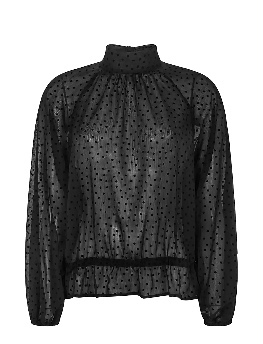 Soft Rebels - SRSabella Blouse - langærmede bluser - black - 1