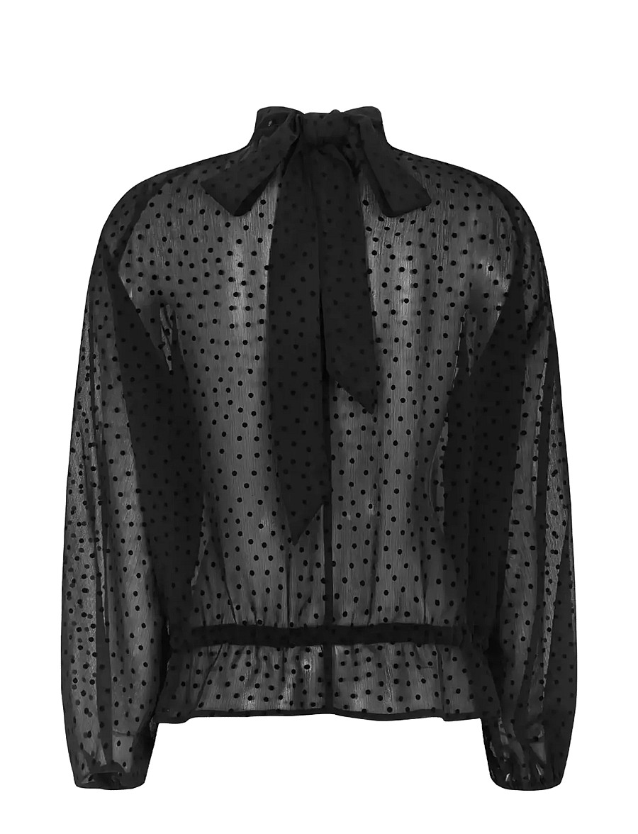 Soft Rebels - SRSabella Blouse - langærmede bluser - black - 2