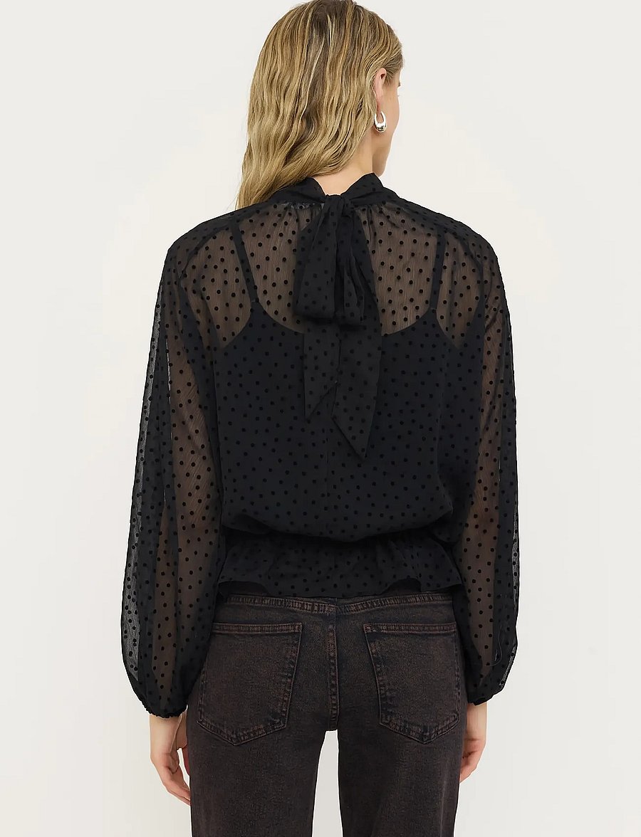 Soft Rebels - SRSabella Blouse - langærmede bluser - black - 3