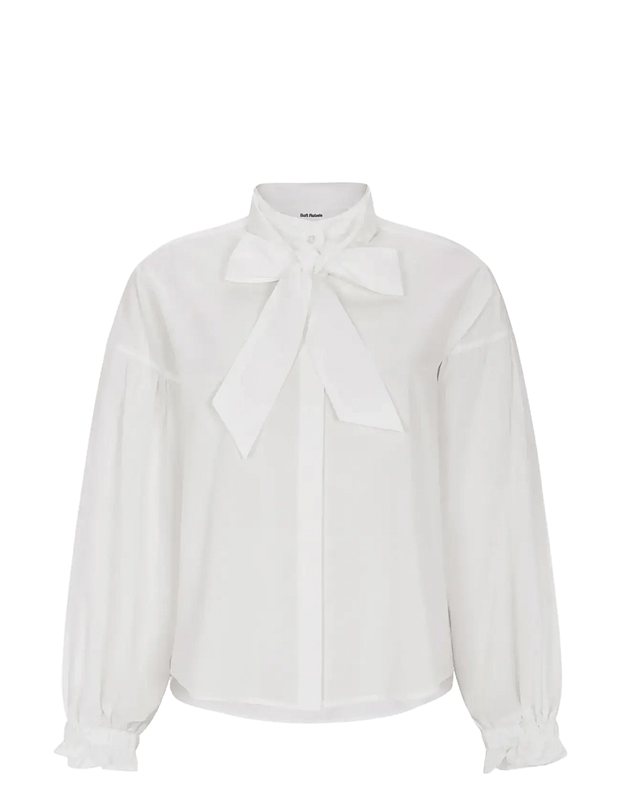 Soft Rebels - SRKajsa Shirt - langærmede skjorter - snow white - 1