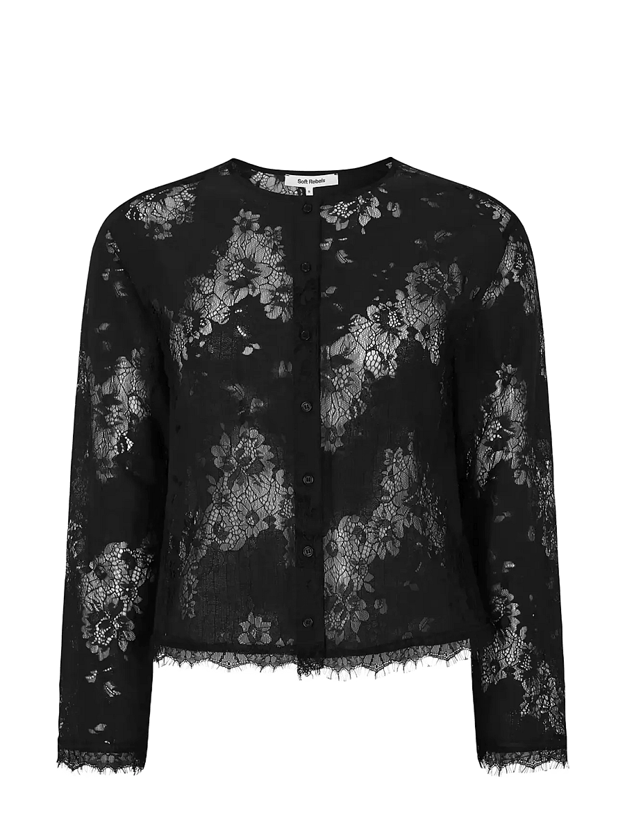 Soft Rebels - SRKacy Shirt - langærmede skjorter - black - 1