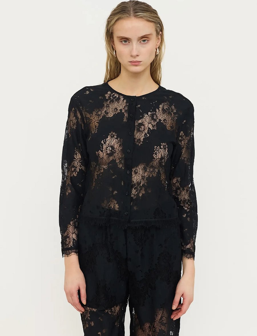 Soft Rebels - SRKacy Shirt - langærmede skjorter - black - 0