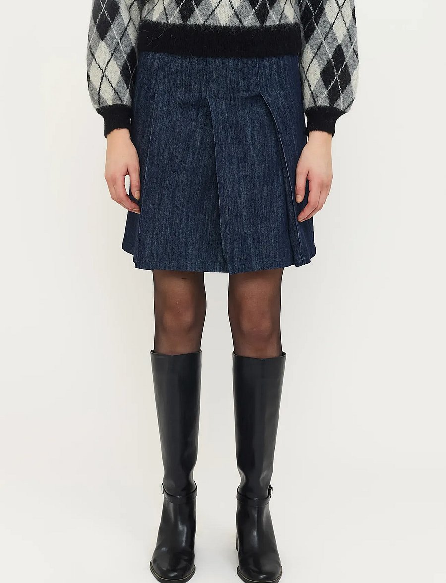 Soft Rebels - SRkami Skirt - faltenröcke - night sky - 0