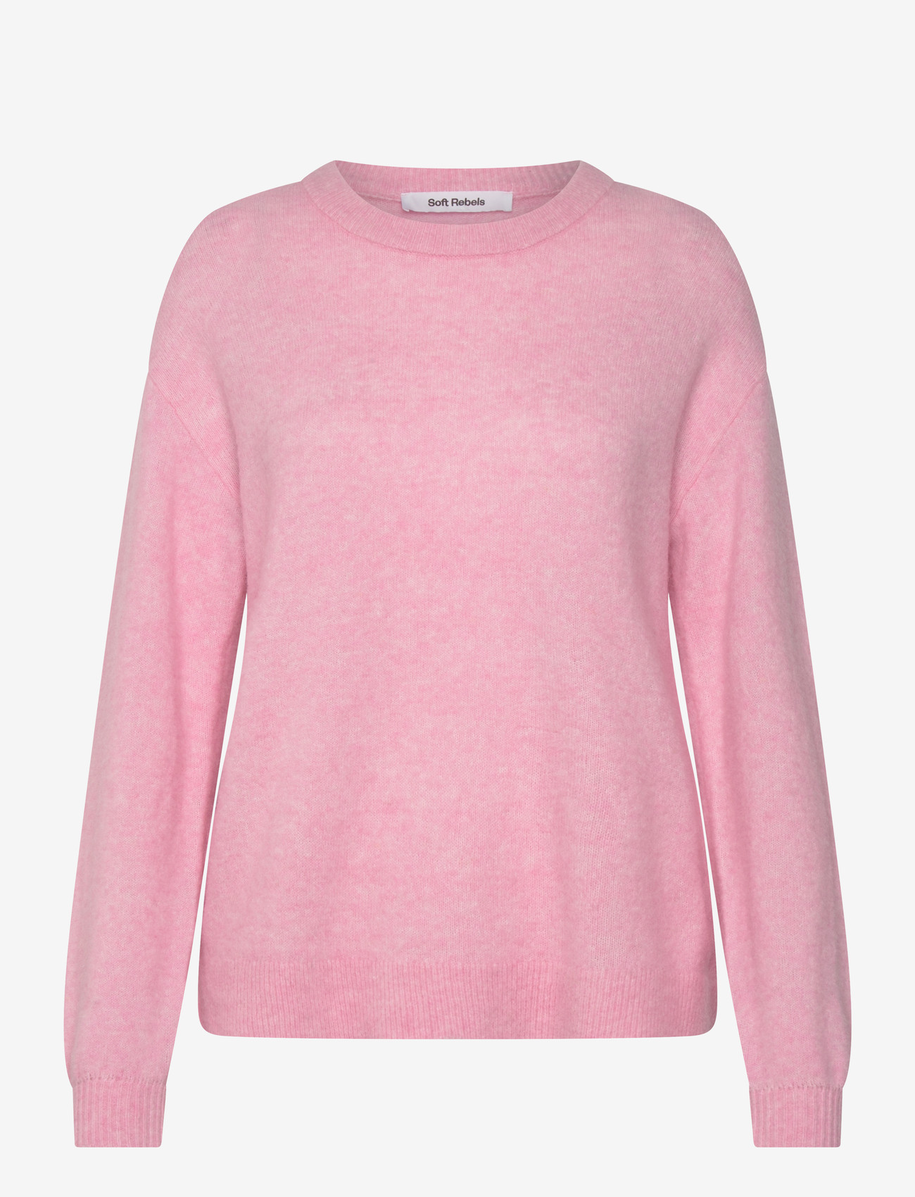 Soft Rebels - SRAllison knit - trøjer - 196 bleached mauve melange - 1