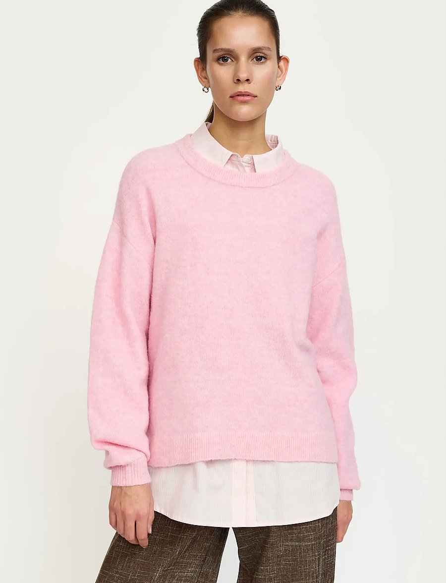 Soft Rebels - SRAllison Knit - RWS - pullover - 196 bleached mauve melange - 0