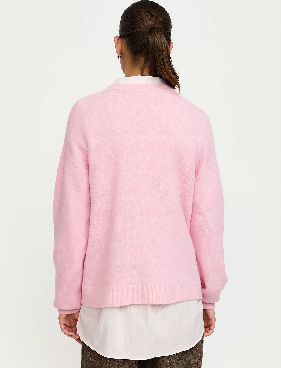 Soft Rebels - SRAllison Knit - RWS - pullover - 196 bleached mauve melange - 4