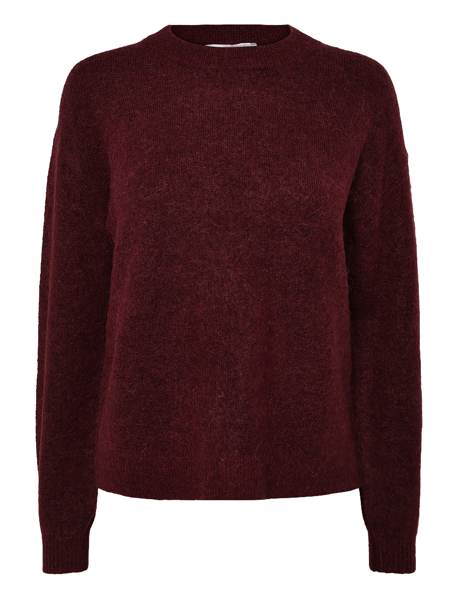 Soft Rebels - SRAllison Knit - RWS - striktrøjer - 365 vinyard wine - 1