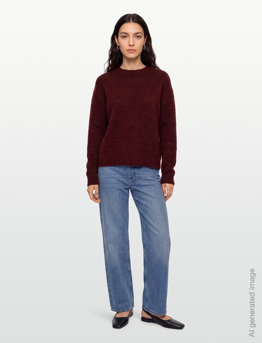 Soft Rebels - SRAllison Knit - RWS - striktrøjer - 365 vinyard wine - 0