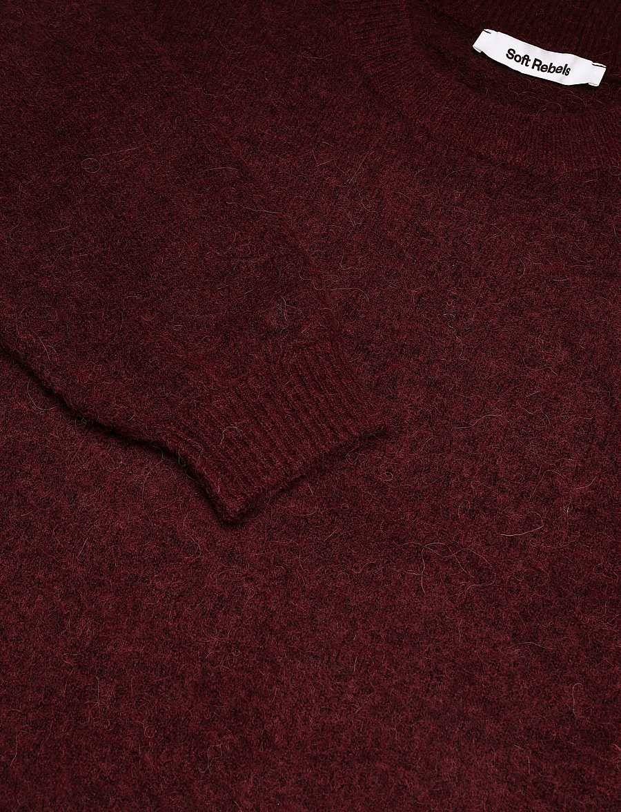 Soft Rebels - SRAllison Knit - RWS - striktrøjer - 365 vinyard wine - 5