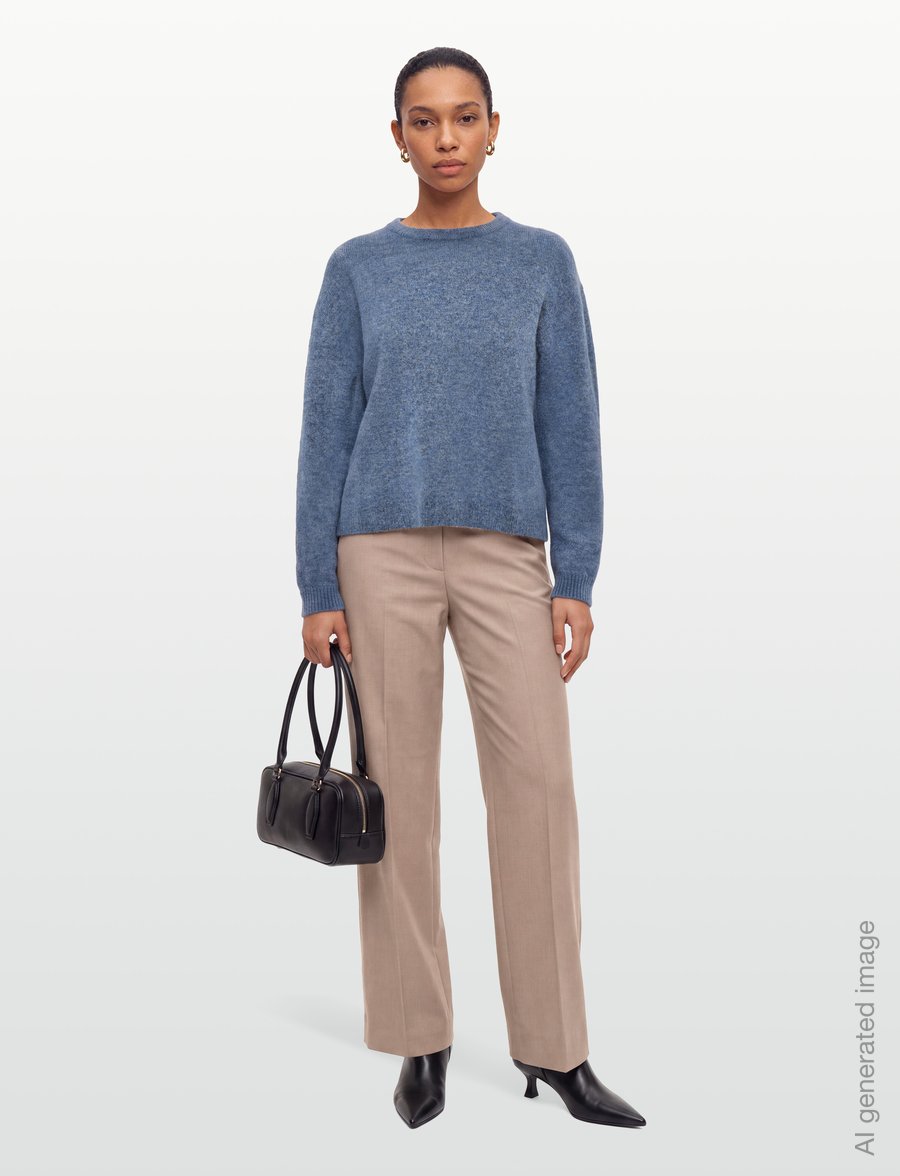 Soft Rebels - SRAllison Knit - RWS - stickade tröjor - 373 blue bonnet - 0