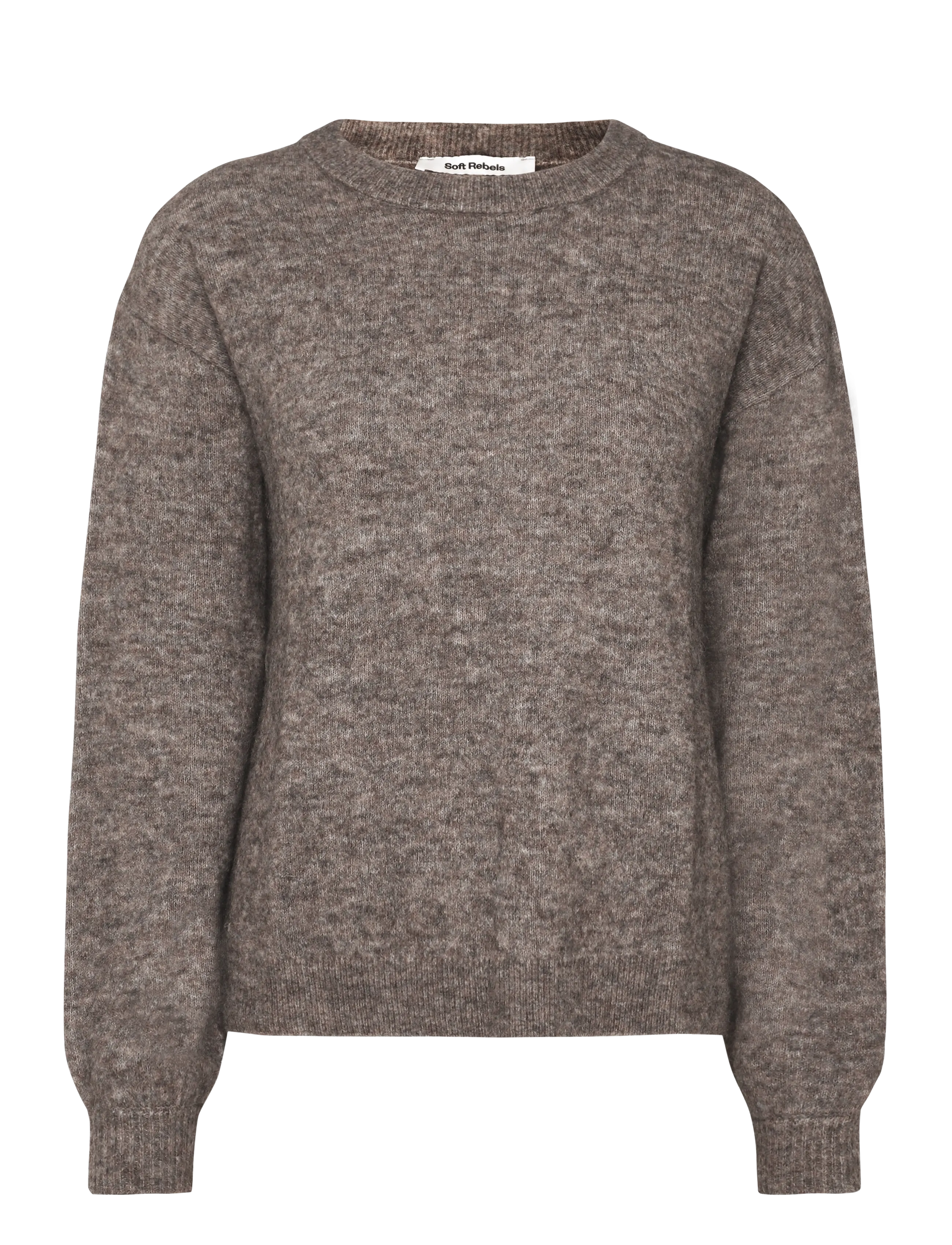 Soft Rebels SRAllison Knit - RWS - Soft Rebels - 383 DEMITASSE MELANGE / brown
