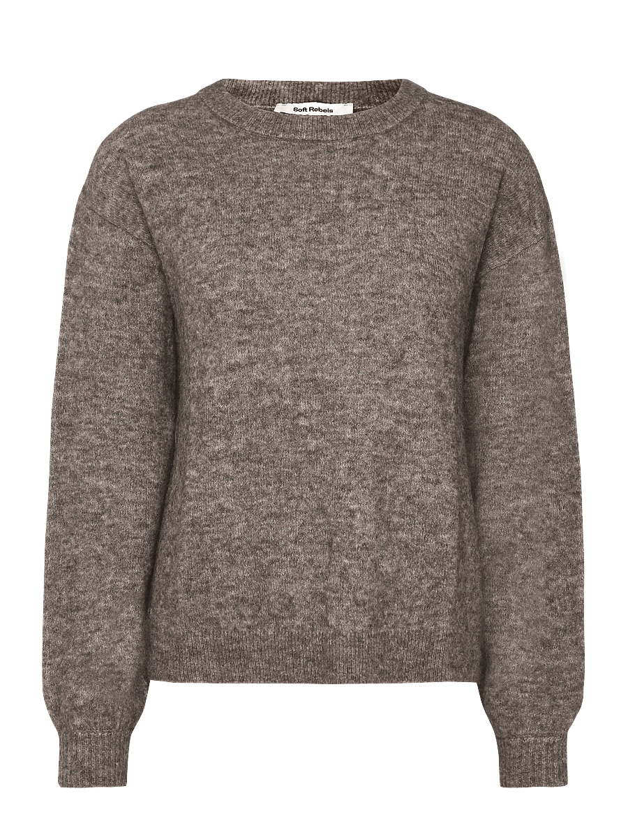 Soft Rebels - SRAllison Knit - RWS - pullover - 383 demitasse melange - 0