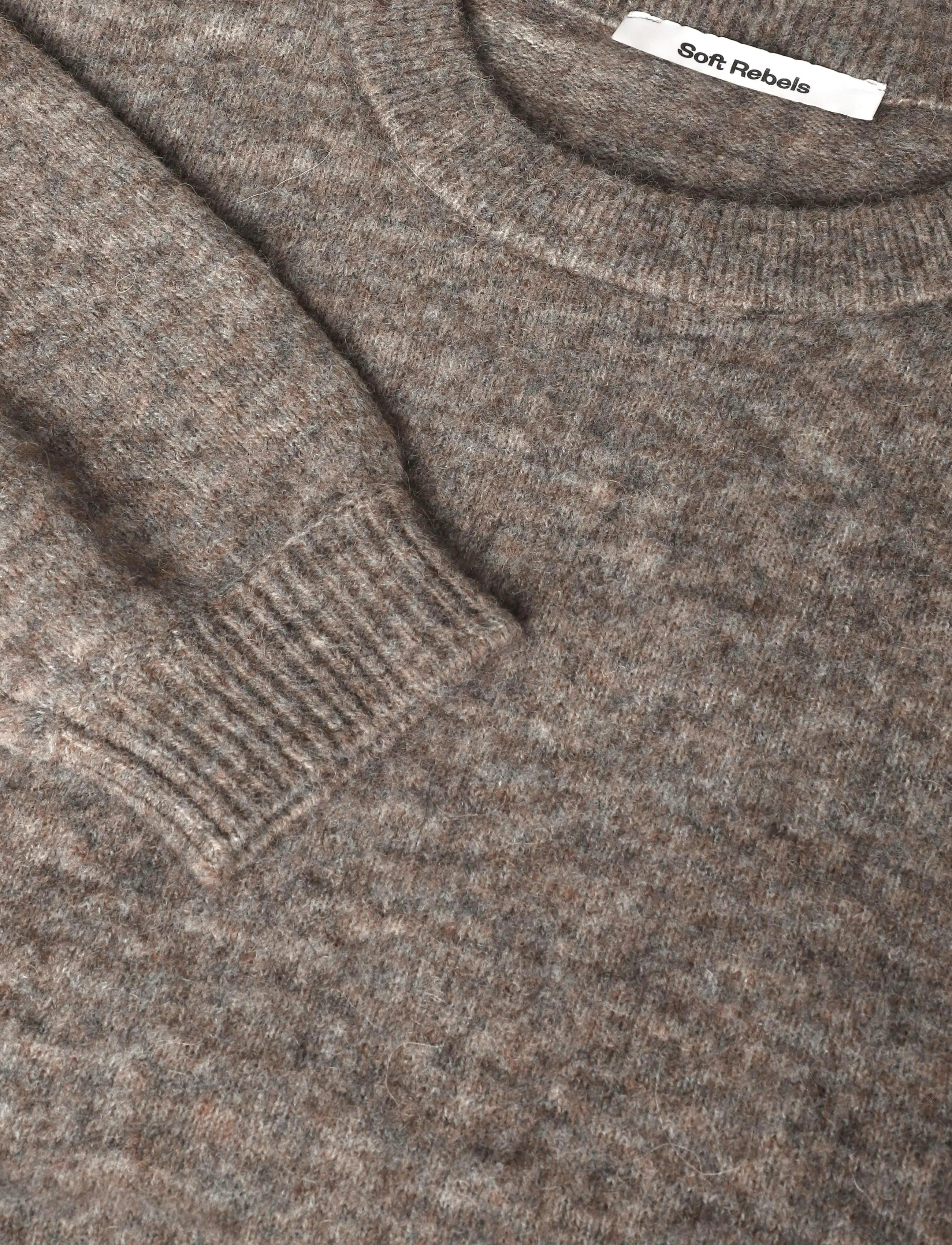 Soft Rebels - SRAllison Knit - RWS - kampsunid - 383 demitasse melange - 2