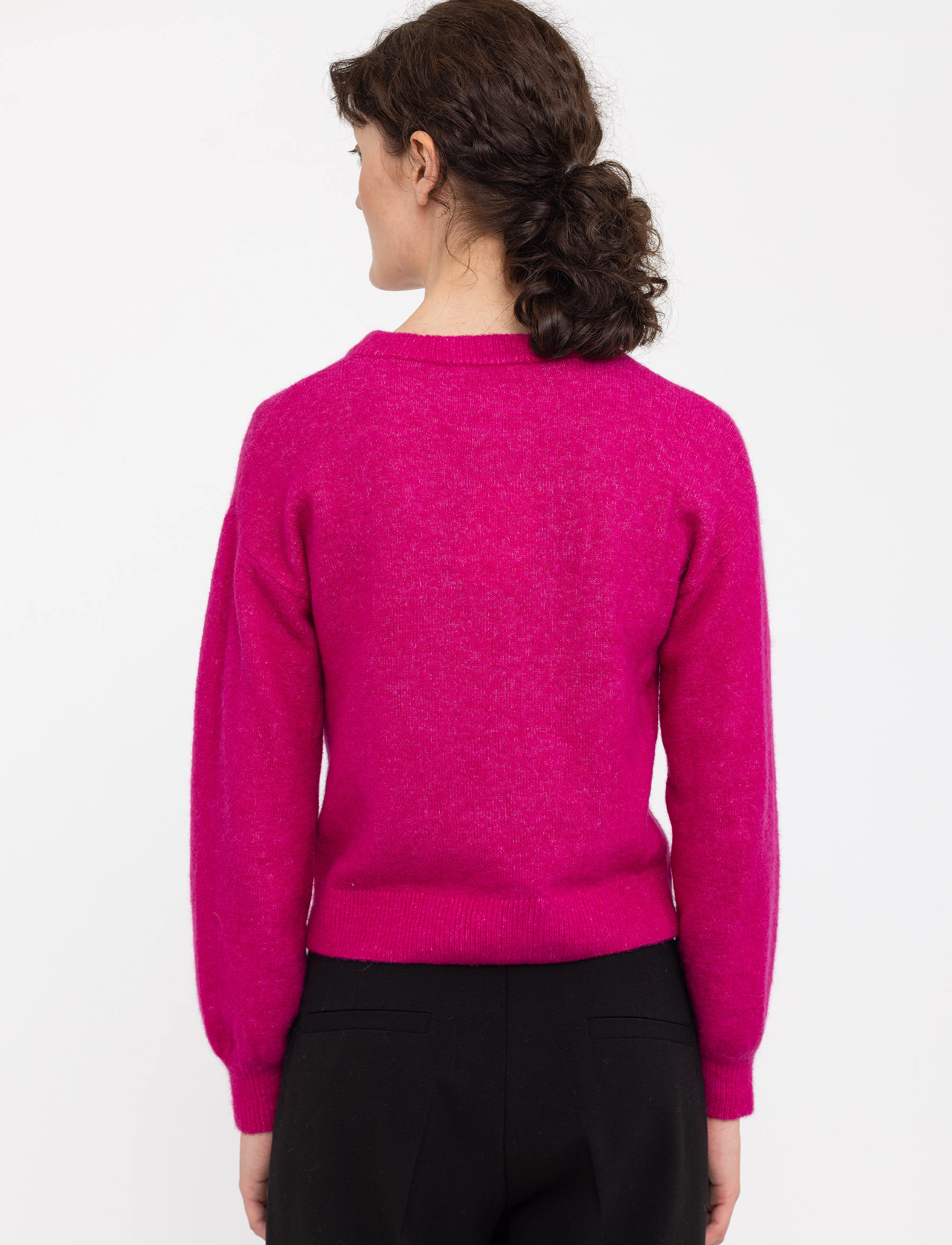 Soft Rebels - SRAllison knit - swetry - festival fuchsia - 3
