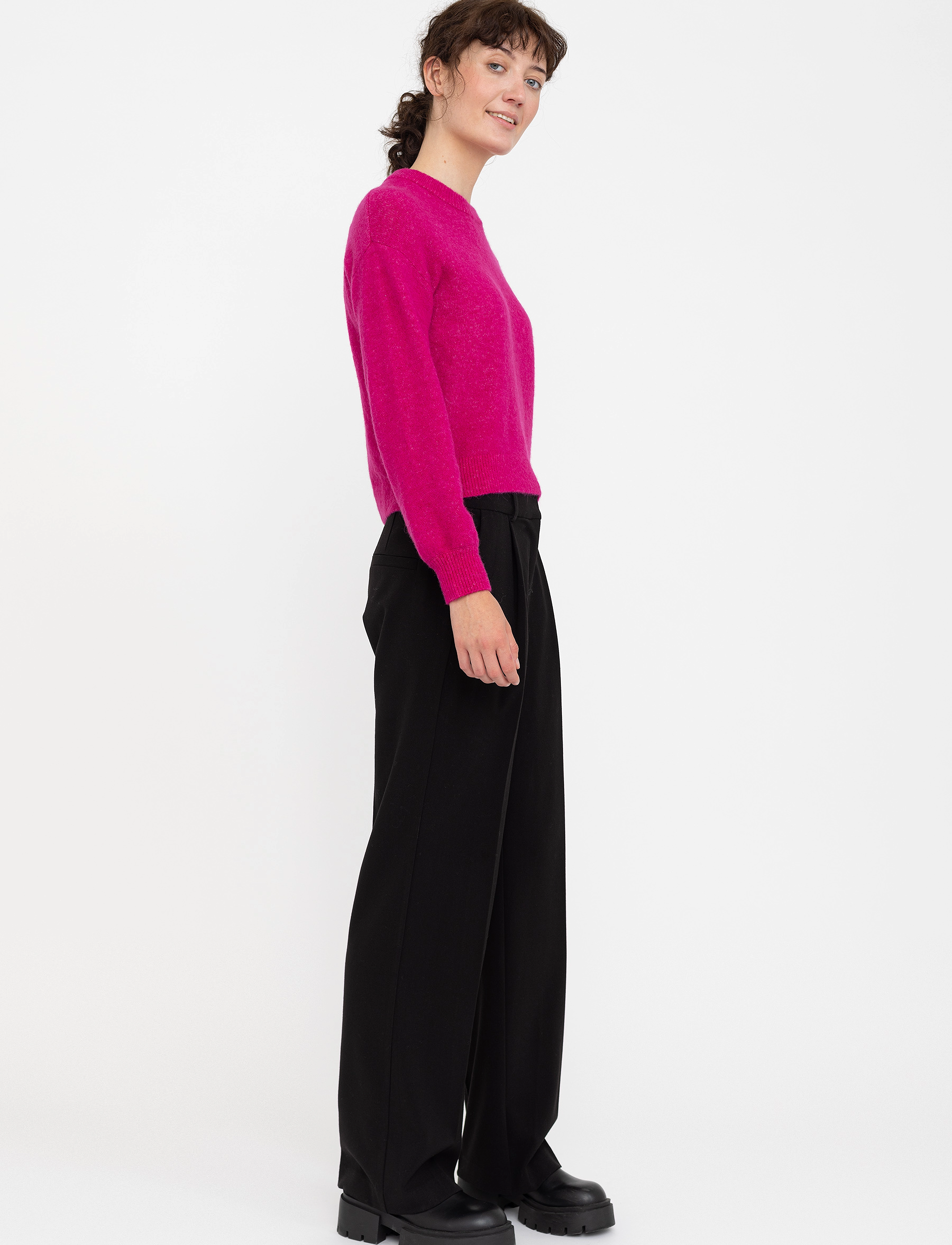 Soft Rebels - SRAllison knit - swetry - festival fuchsia - 4