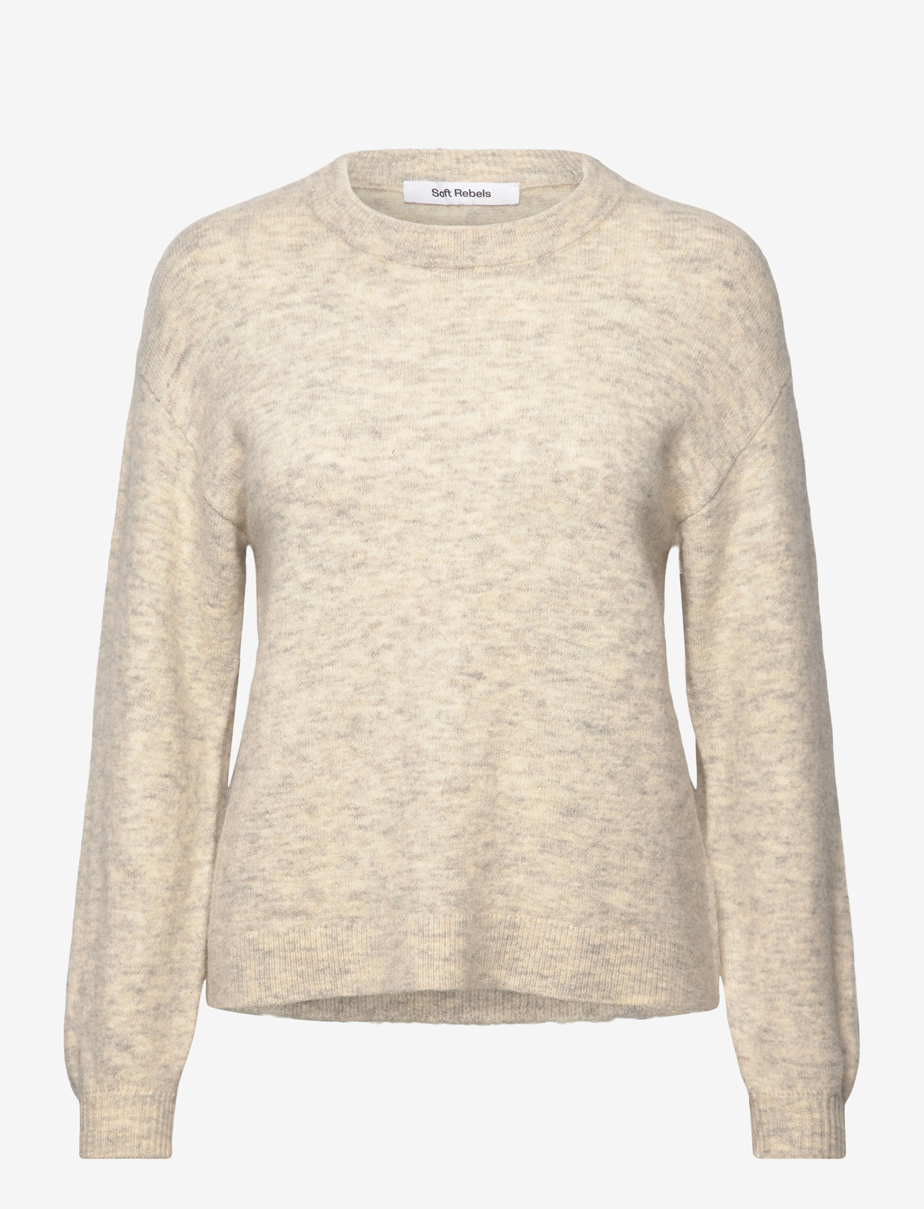 Soft Rebels - SRAllison Knit - RWS - stickade tröjor - pumice stone mÉlange - 0