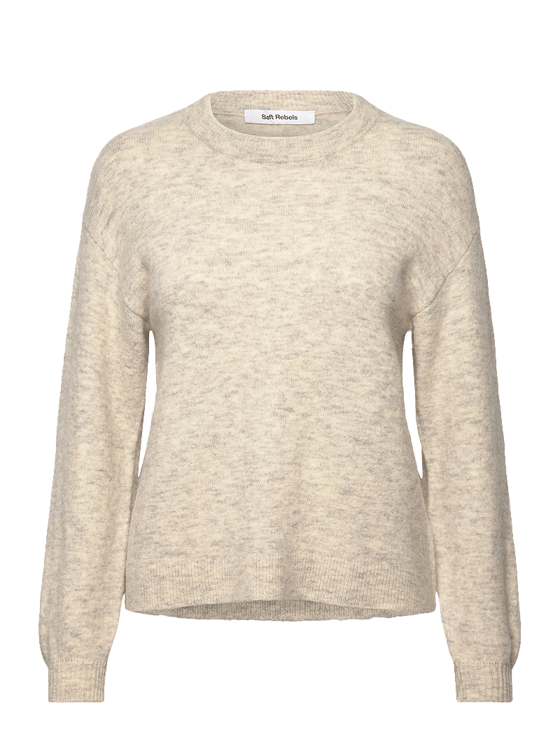 Soft Rebels - SRAllison Knit - RWS - stickade tröjor - pumice stone mÉlange - 0