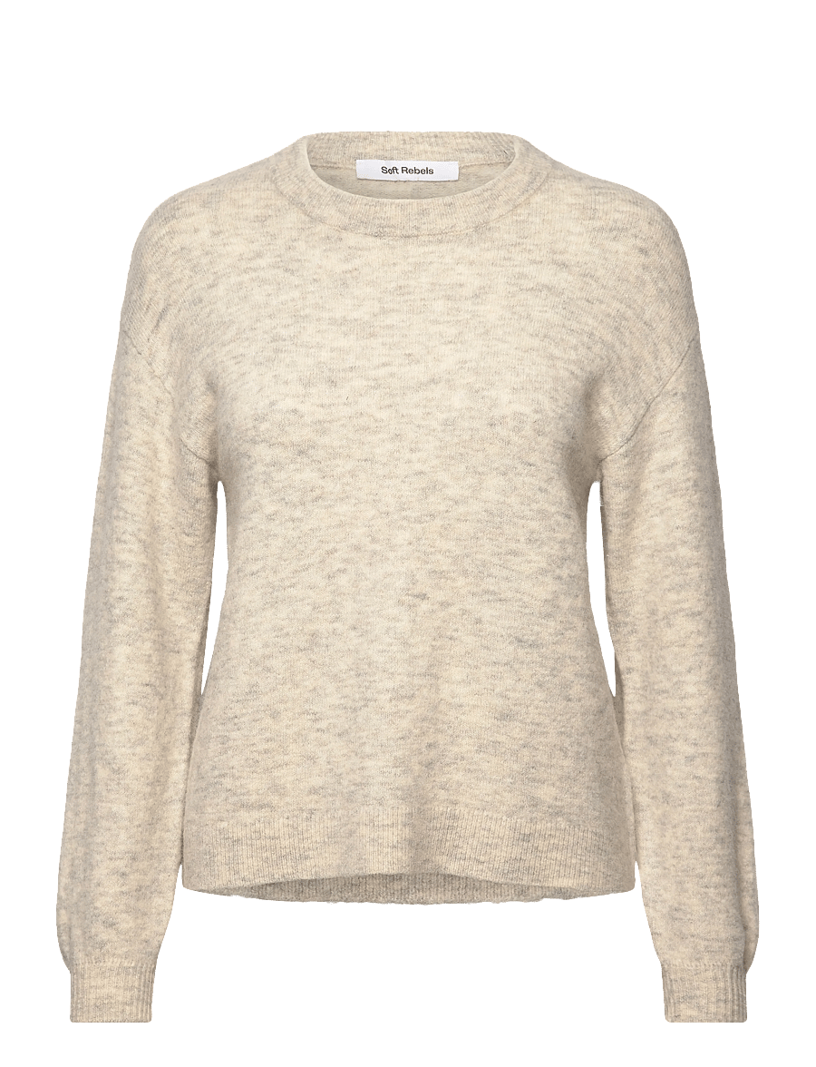 Soft Rebels - SRAllison Knit - RWS - striktrøjer - pumice stone mÉlange - 1