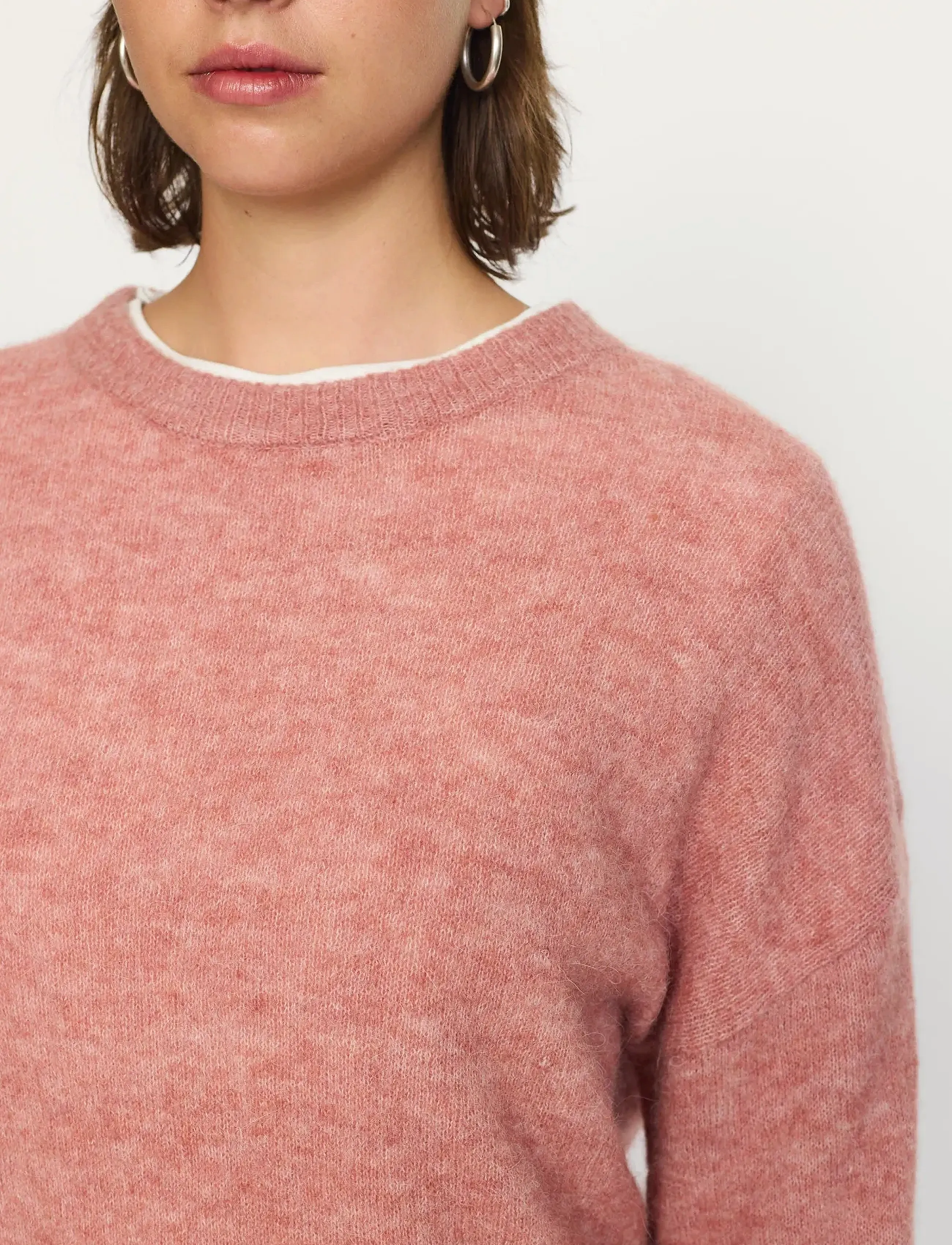 Soft Rebels - SRAllison knit - gensere - rose dawn melange - 4
