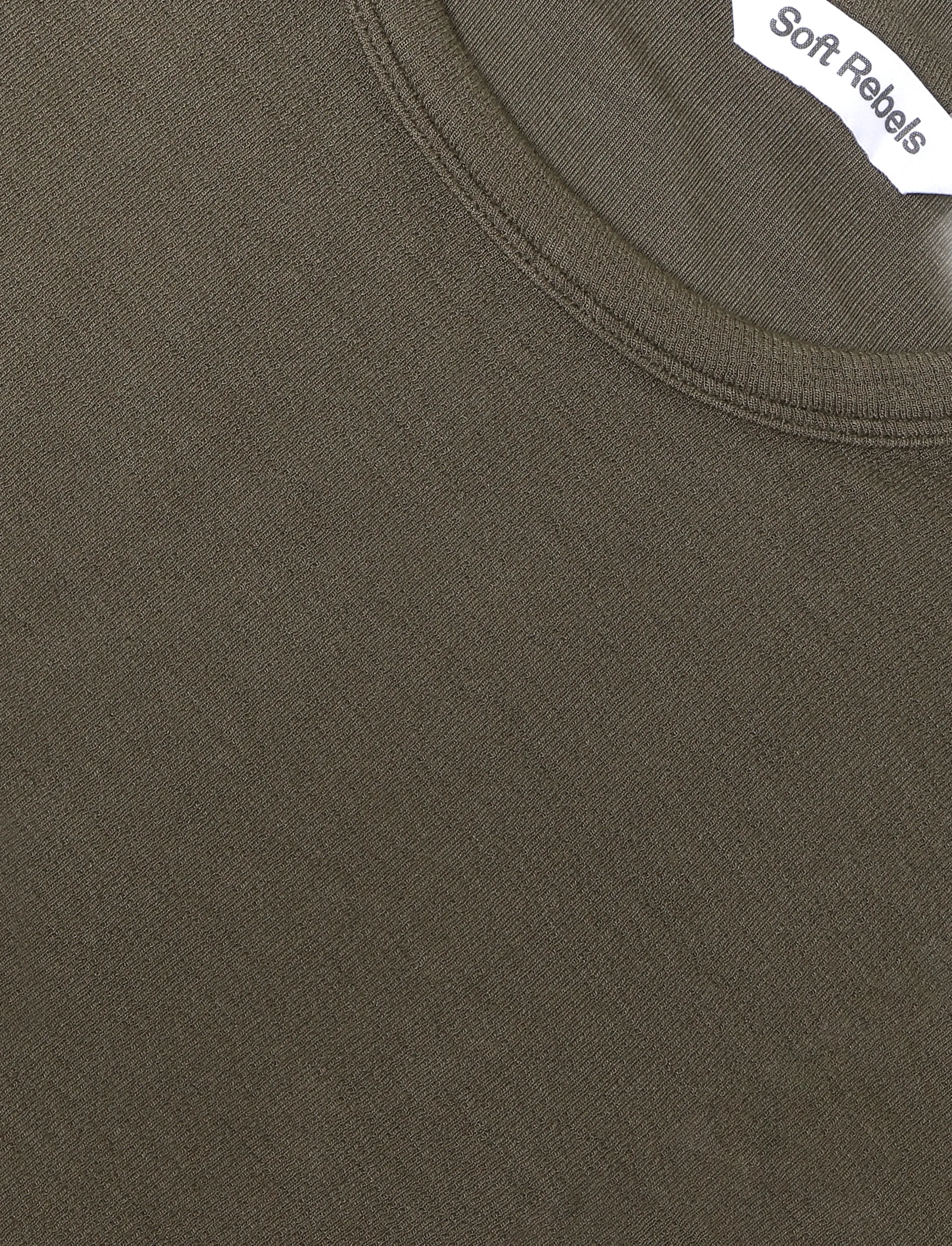 Soft Rebels - SRFenja O-neck Top - långärmade toppar - 368 canteen - 2