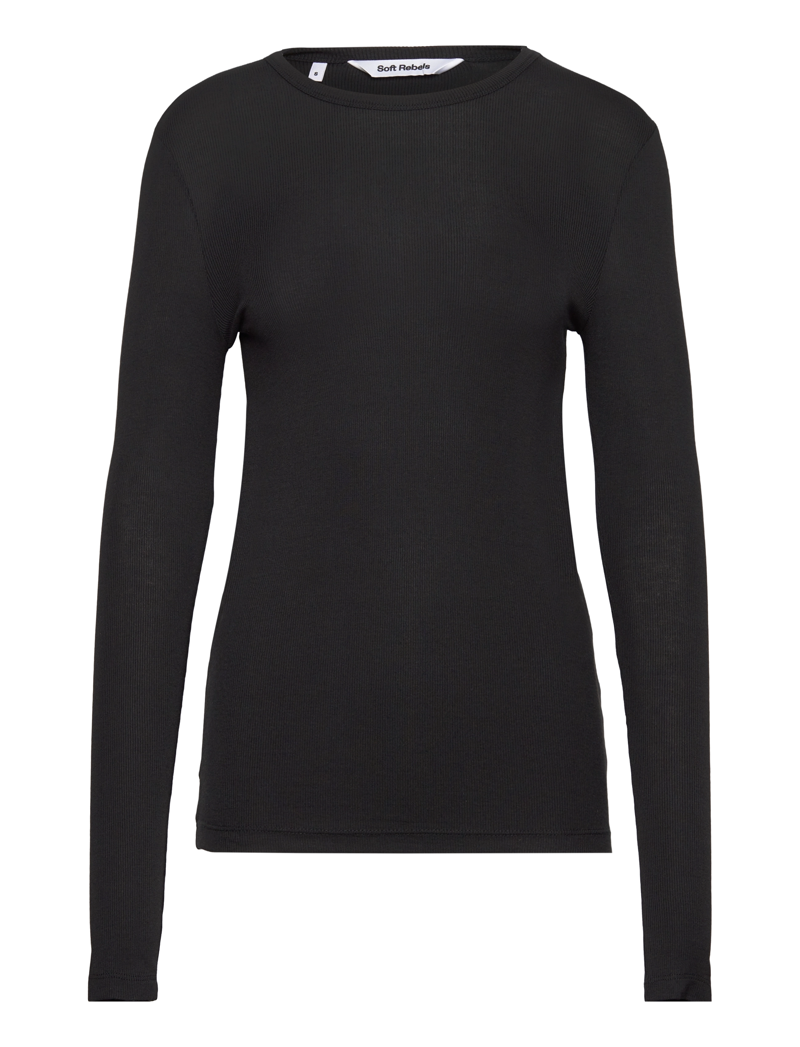 SOFT REBELS Srfenja O-Neck Oberteil Schwarz - L - Damen
