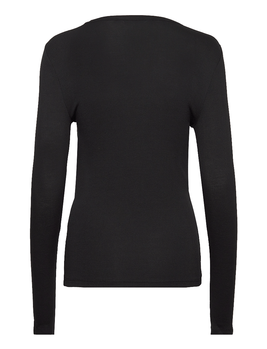 Soft Rebels - SRFenja O-neck Top - langärmlige tops - black - 2