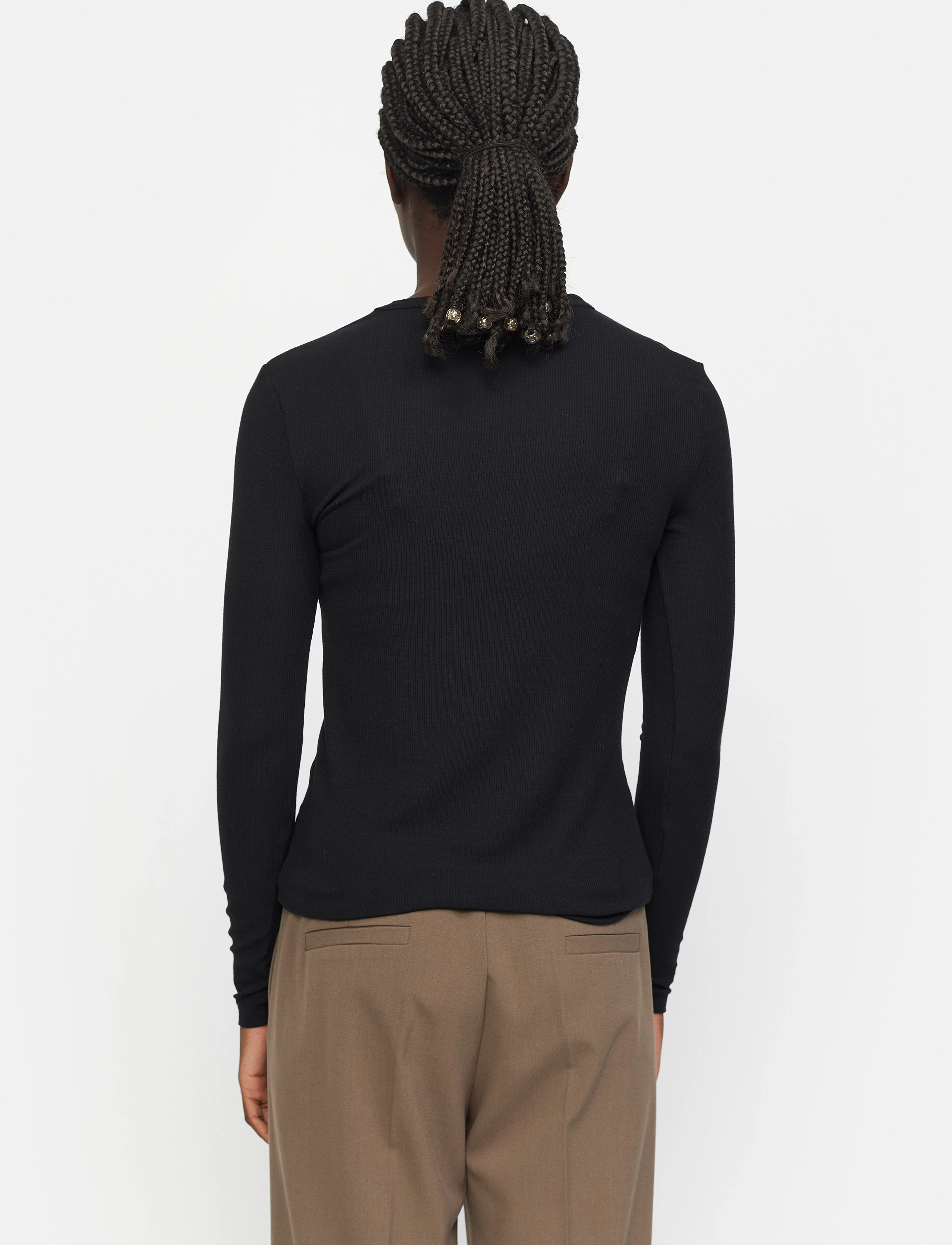 Soft Rebels - SRFenja O-neck Top - pikkade varrukatega alussärgid - black - 3
