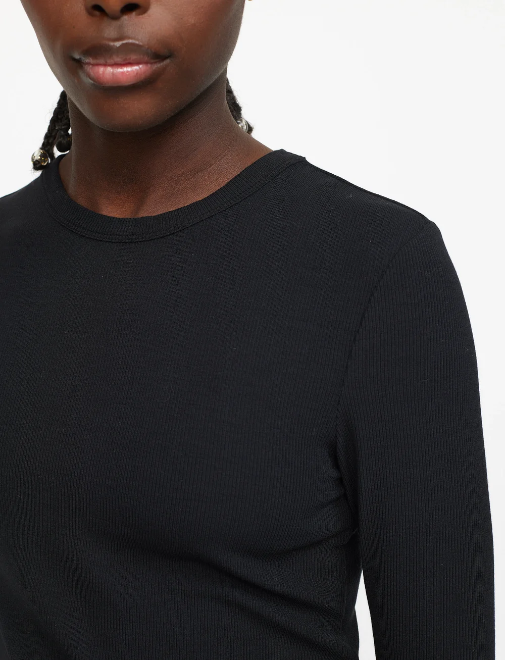 Soft Rebels - SRFenja O-neck Top - langærmede toppe - black - 4