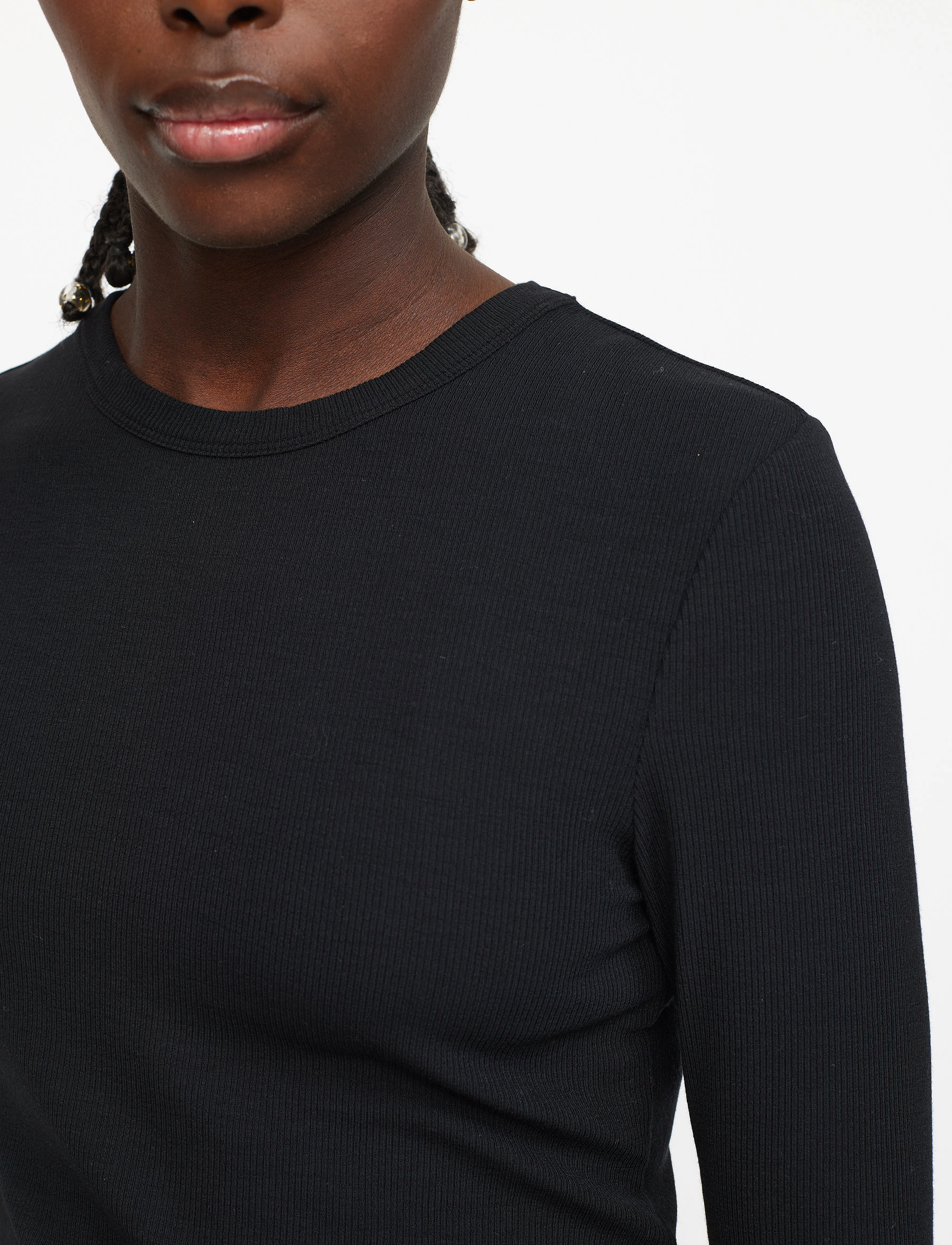 Soft Rebels - SRFenja O-neck Top - pikkade varrukatega alussärgid - black - 4